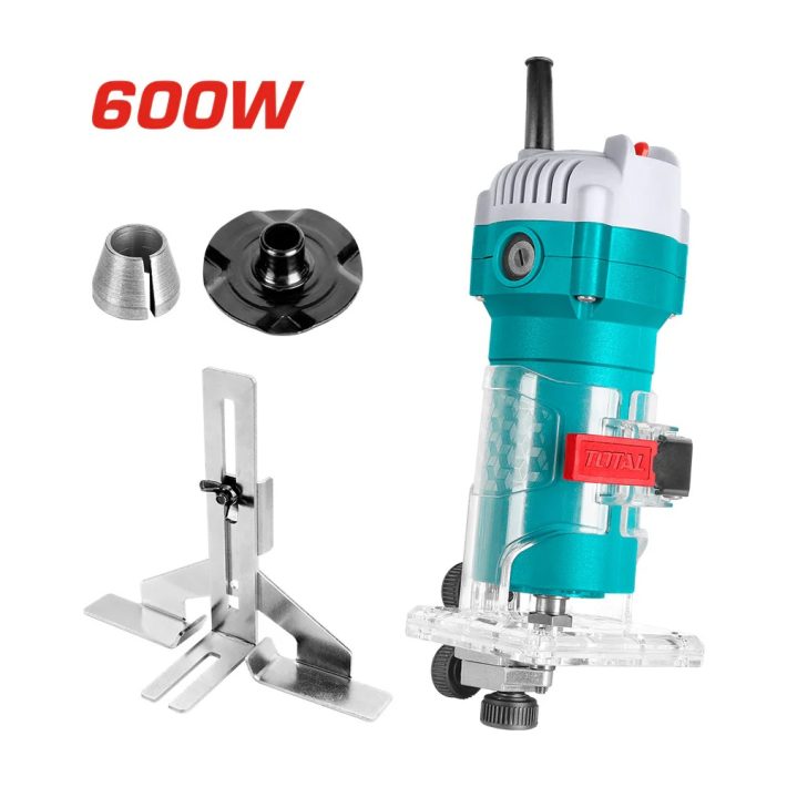 Fresadora Tupi Eléctrica de Cantos 1/4" 600W 34500rpm Total